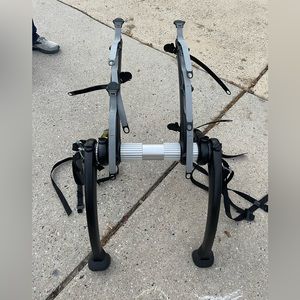 Saris Bike Rack for sedan car with trunk.